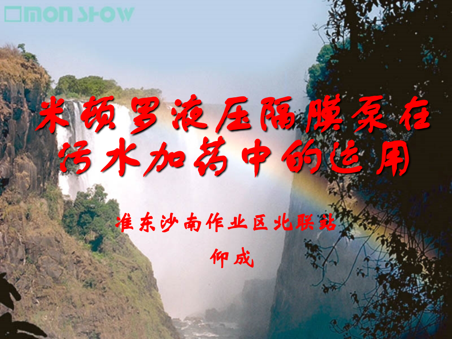 液压隔膜泵[演示文稿].ppt_第1页