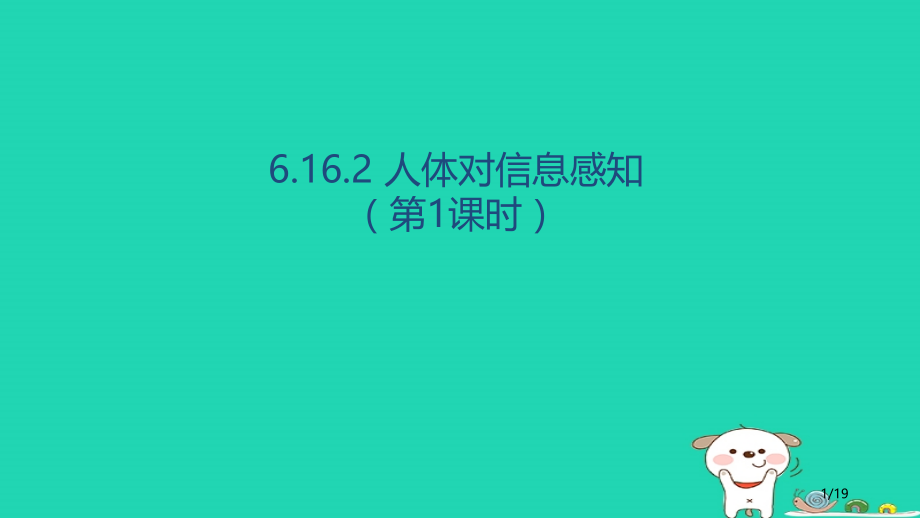 八年级生物上册6.16.2人体对信息的感知第一课时.pptx_第1页