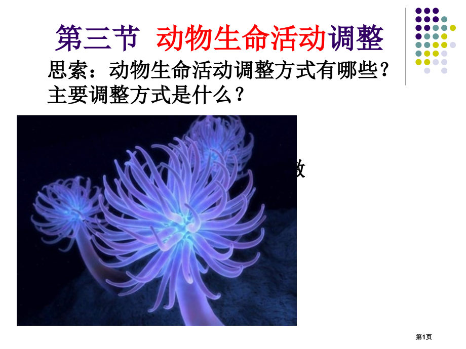 生物：2.3《动物生命活动的调节》第1课时(苏教版必修3).pptx_第1页
