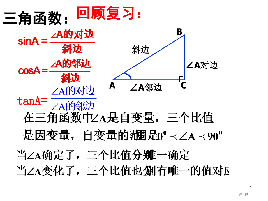 llh2--30°-45°-60°角的三角函数值.pptx_第1页
