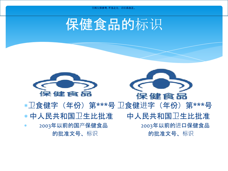 保健食品经营企业从业人员培训.ppt_第1页