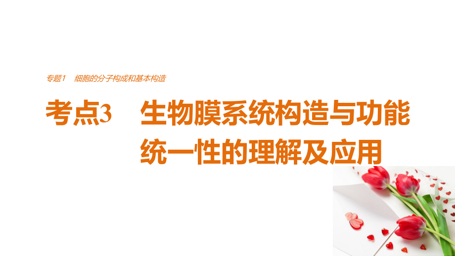 考点生物膜系统结构与功能统一性的理解及应用.ppt_第1页