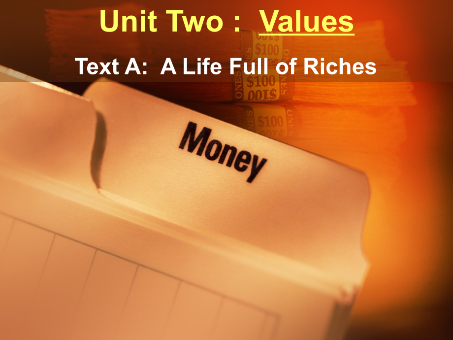 全新版大学英语(第二版)2-Unit2-A-life-full-of-riches.pptx_第1页