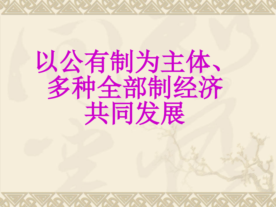 以公有制为主体多种所有制经济共同发展.pptx_第2页