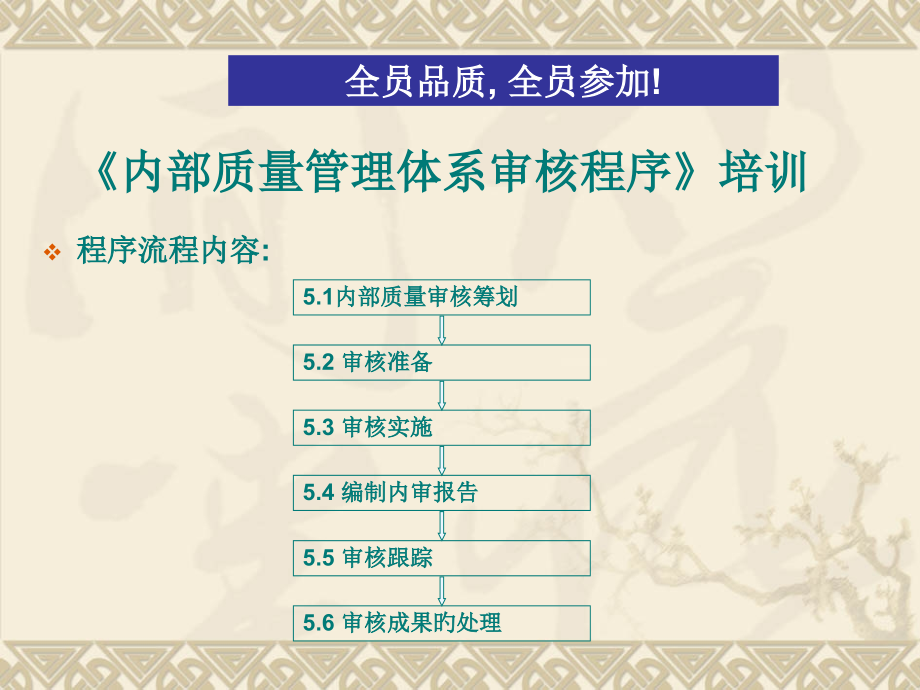 内部质量管理体系审核程序培训模板.pptx_第1页