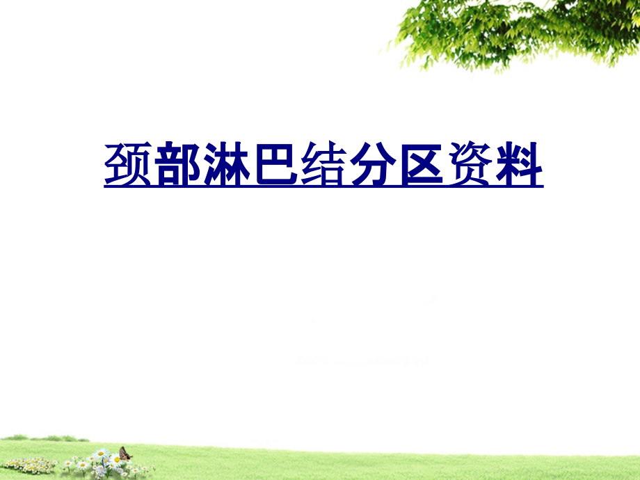 医学颈部淋巴结分区资料.pptx_第1页