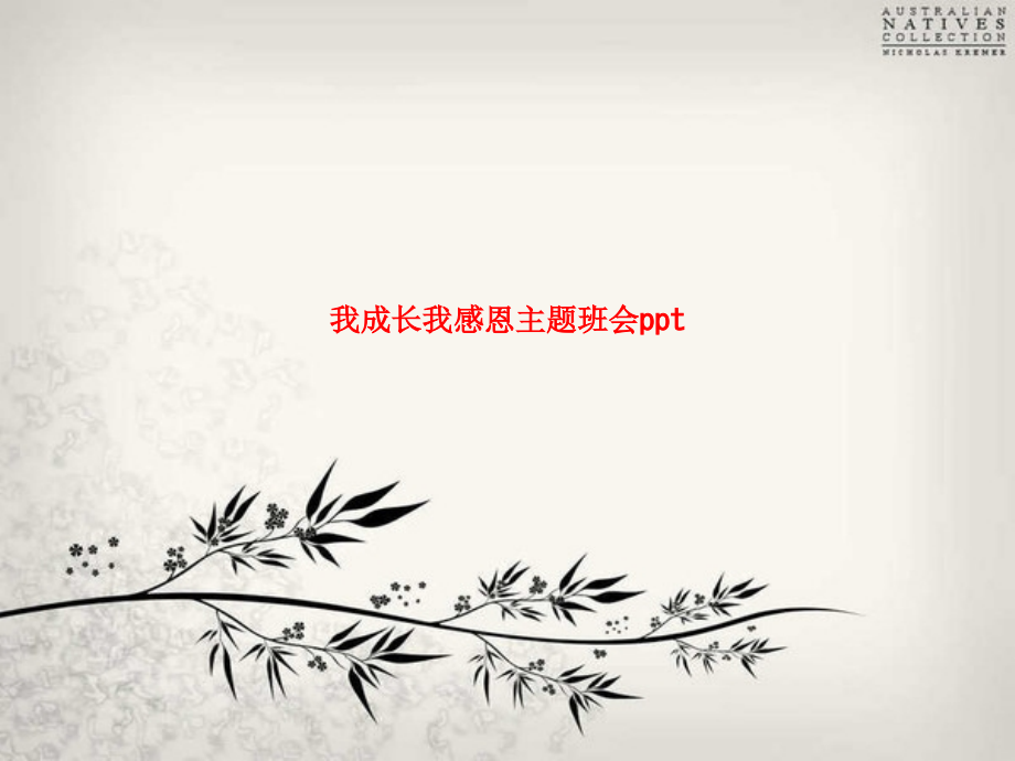 我成长我感恩主题班会.ppt_第1页
