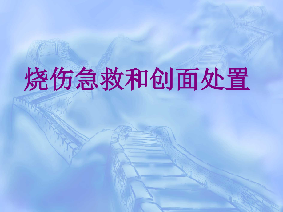 医学烧伤急救和创面处置.ppt_第1页