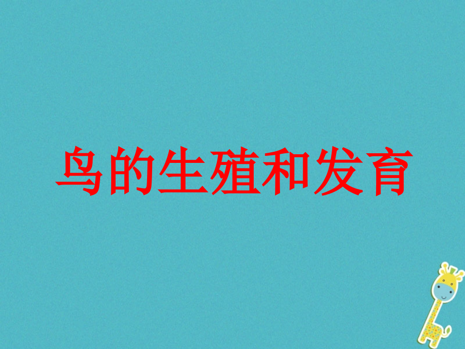 八年级生物下册7.1.4鸟的生殖和发育讲义.ppt_第1页