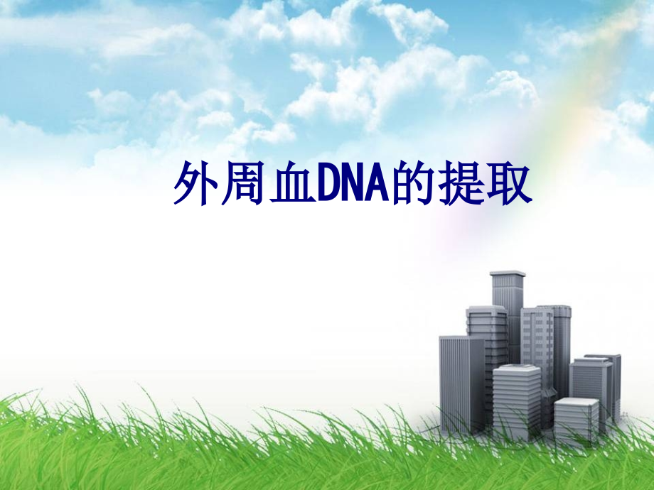 外周血DNA的提取.ppt_第1页