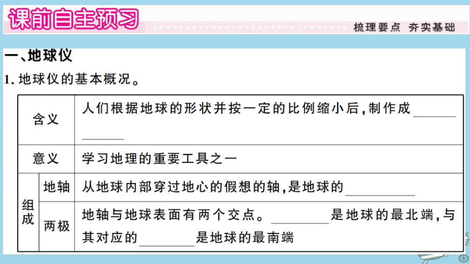 七年级地理上册第二章第一节认识地球第二课时习题讲义湘教版.ppt_第2页
