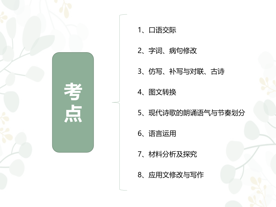安徽中考语文专题复习语言综合运用.pptx_第2页
