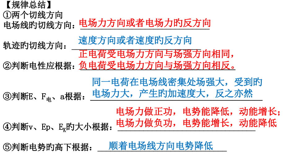 带电粒子在电场中的运动轨迹专题.pptx_第2页
