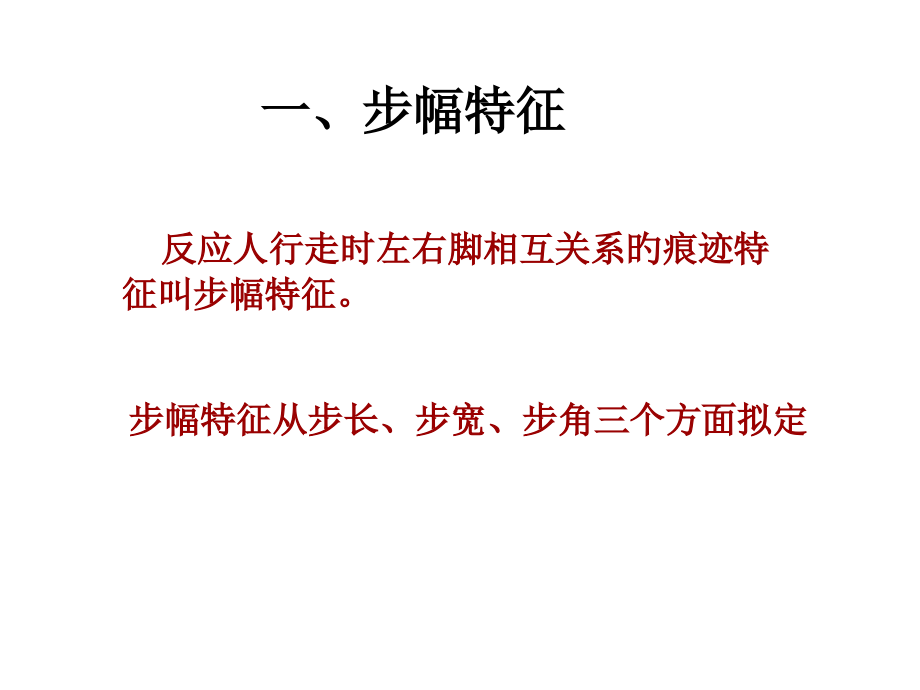 足迹的特征PPT讲座.pptx_第2页