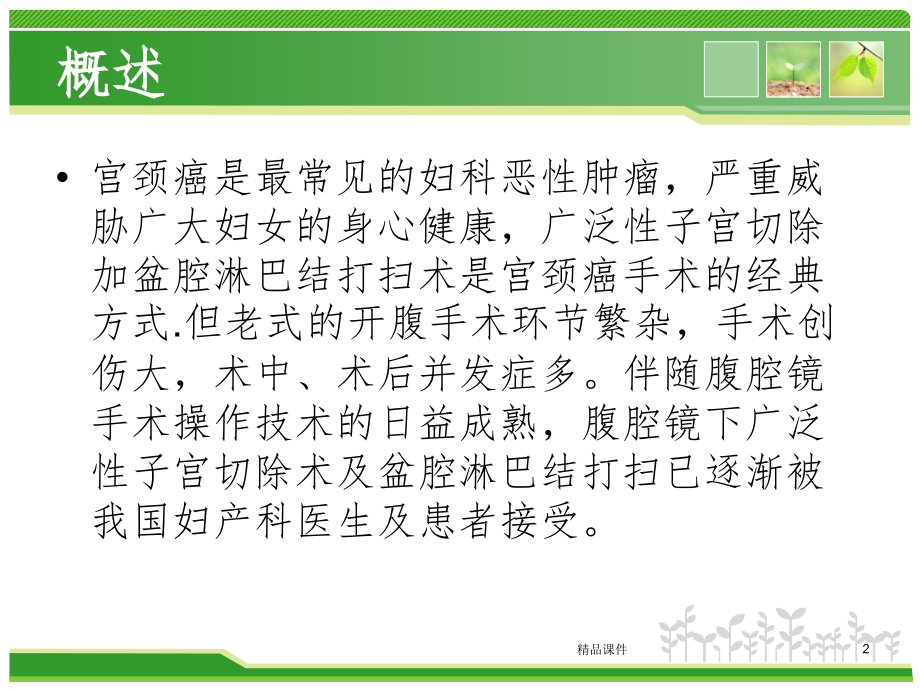 腹腔镜下广泛子宫切除及盆腔淋巴结清扫术的手术配合.ppt_第2页