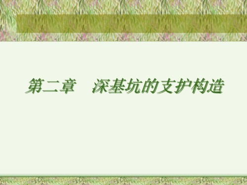 深基坑的支护结构.pptx