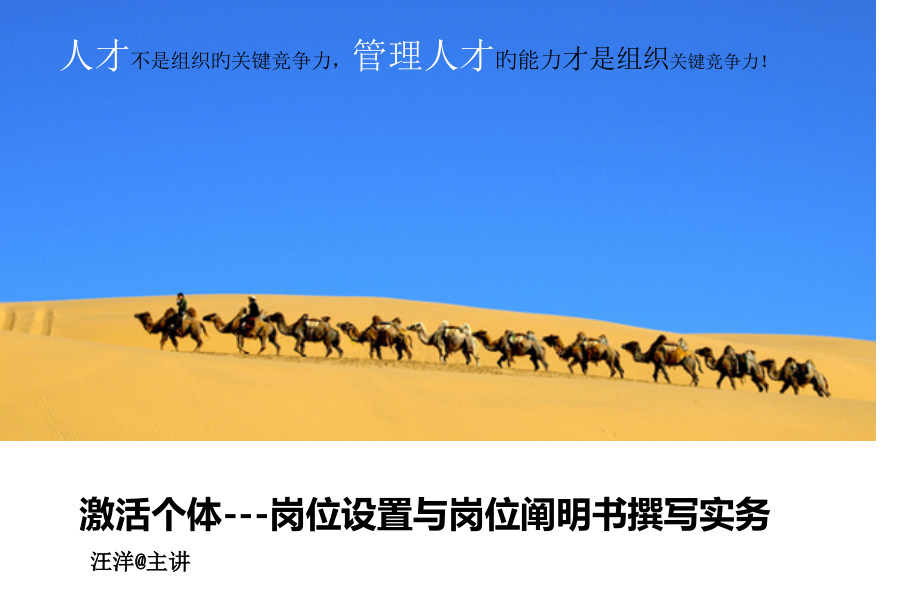 激活个体岗位设置和岗位说明书撰写实务.pptx_第1页