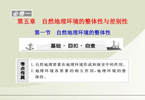 高考地理第一轮-自然地理环境的整体性.pptx