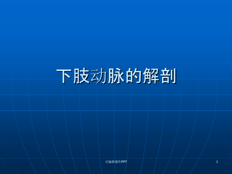 下肢动脉解剖课件.ppt_第1页