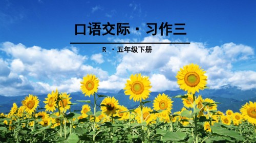 人教版语文五年级下册-口语交际·习作三.pptx