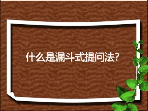漏斗式提问法.pptx