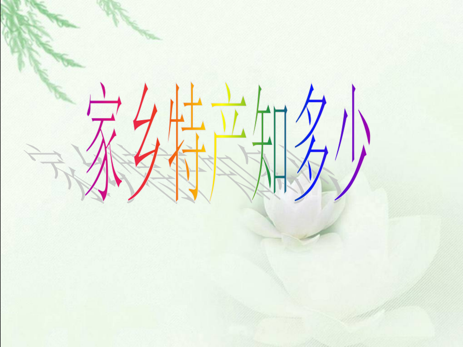 家乡特产知多少.pptx_第1页