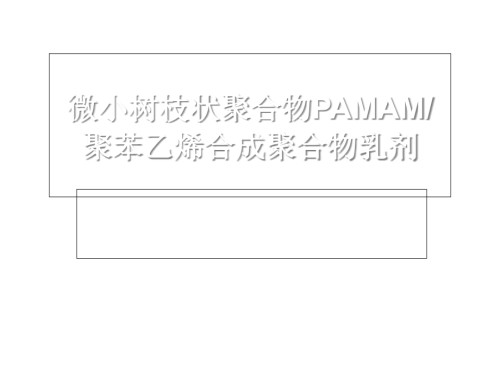 微小树枝状聚合物PAMAM.pptx