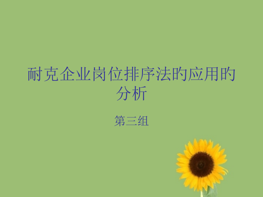 耐克公司岗位排序.pptx_第1页