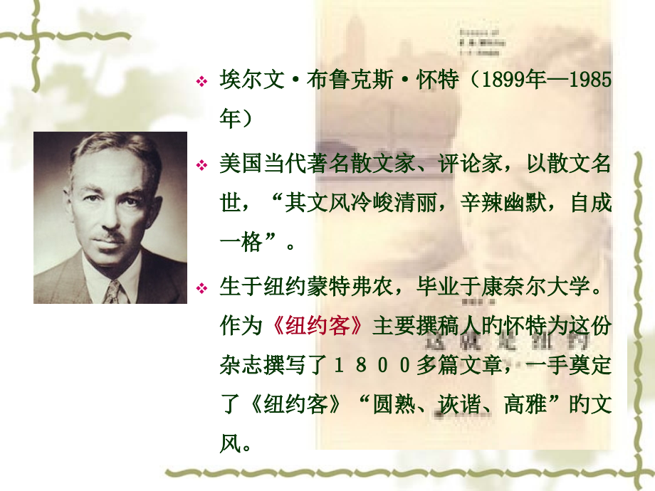 EB怀特简介.pptx_第2页