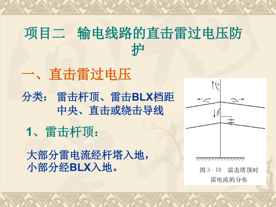 线路直击雷过电压及耐雷水平教学讲义.ppt_第1页