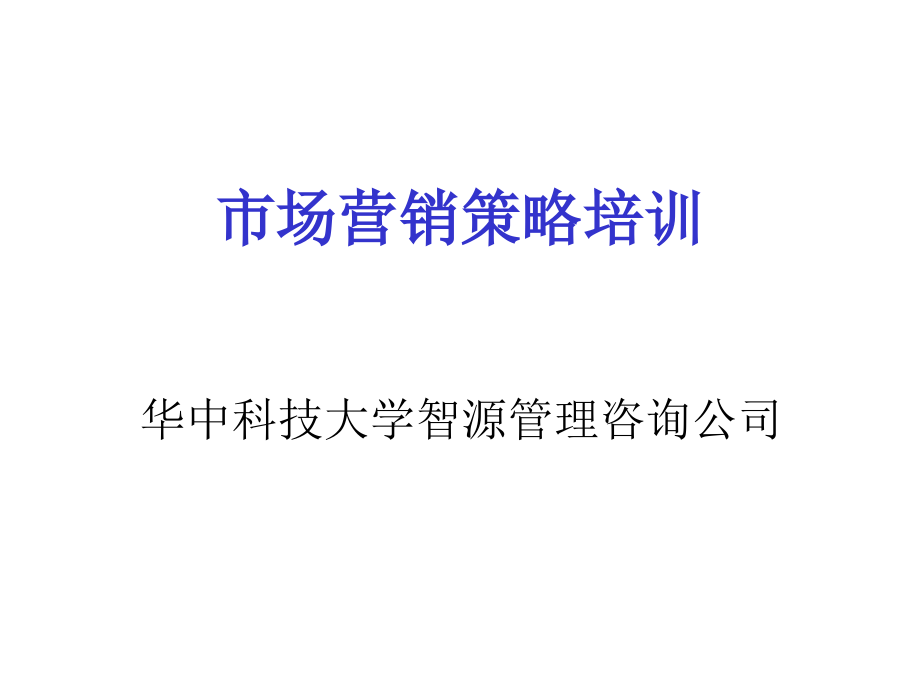 市场营销策略培训备课讲稿.ppt_第1页