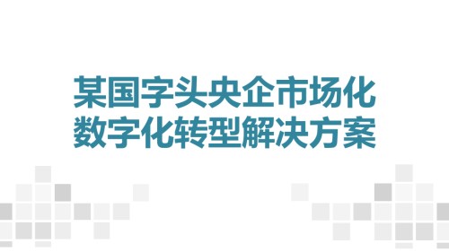 某国字头央企市场化与数字化转型解决方案【108页PPT】.pptx