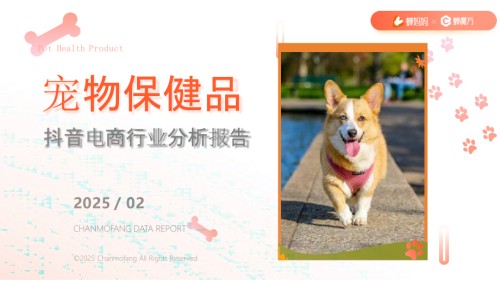 2025年抖音电商行业分析报告：宠物保健品.pptx