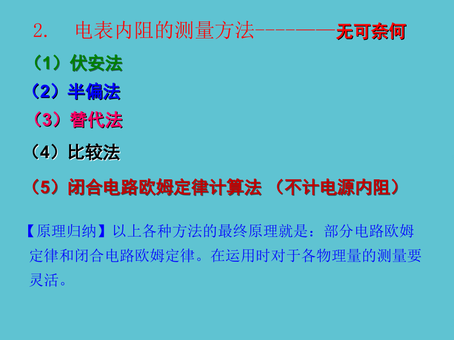 高中物理电阻的测量方法.ppt_第2页