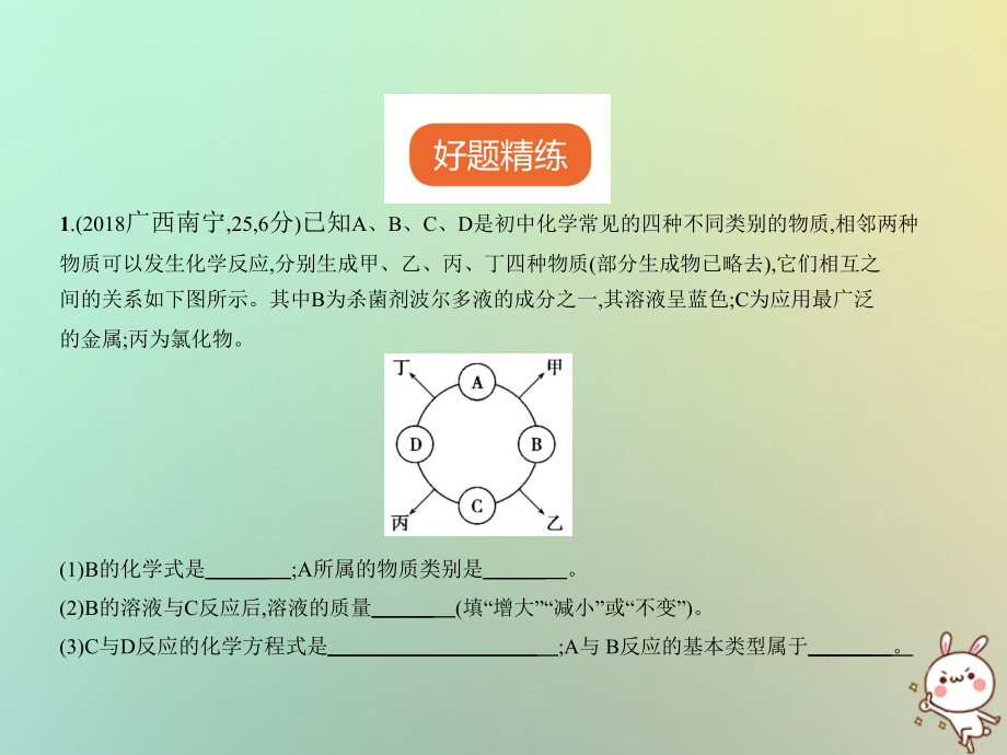 2019届广西专用中考化学复习专题十六推断题试卷讲义.ppt_第2页