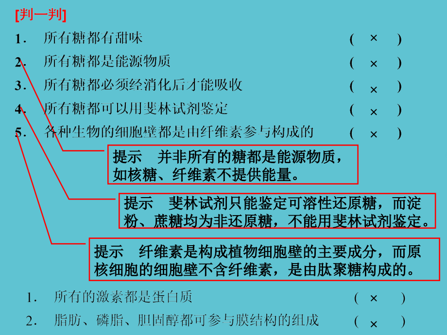 高三生物复习第一轮遗传信息的携带者核酸细胞中的糖类和脂质.ppt_第2页
