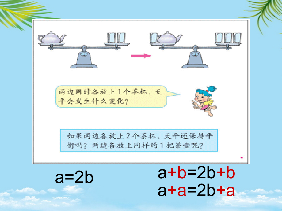 人教版五年级数学上册第四单元第五课时等式的基本性质.ppt_第2页
