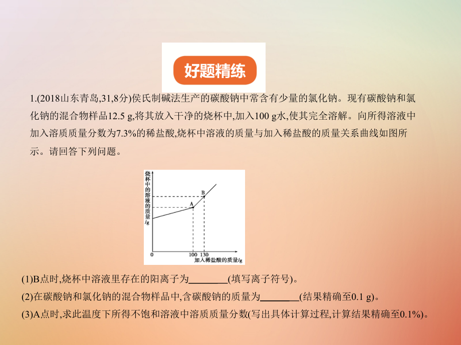 2019届山东专版中考化学复习专题二十一化学计算题试卷讲义.ppt_第2页