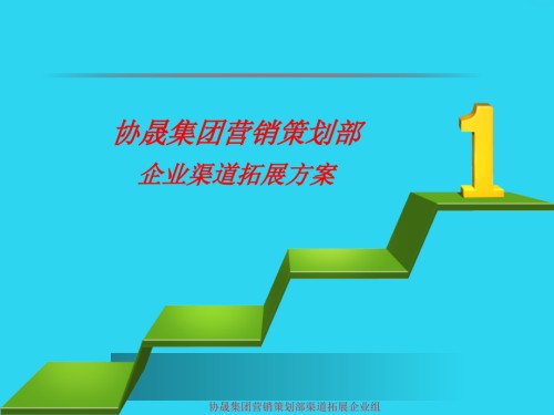 协晟集团营销策划部企业渠道拓展方案.ppt