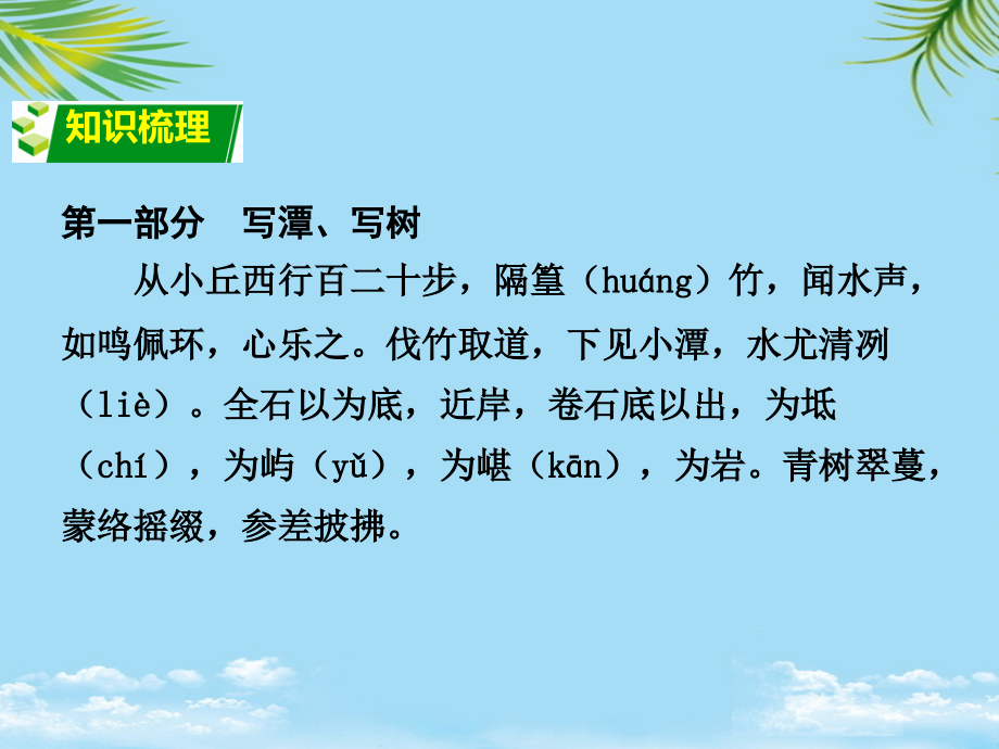 《小石潭记》中考复习.ppt_第1页