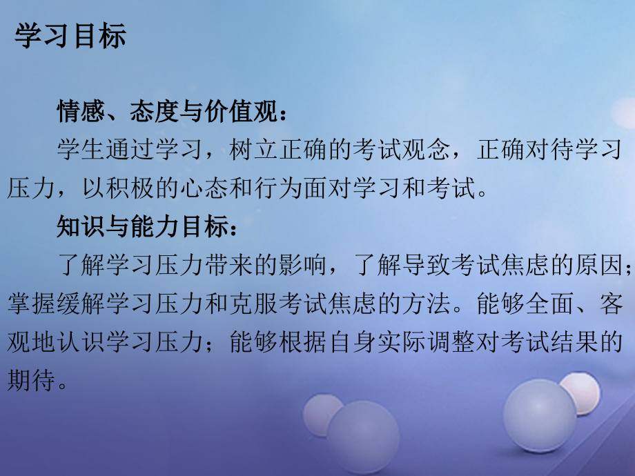 九年级政治全册第四单元第十课选择希望人生第二框理智面对学习压力课件新人教版.ppt_第2页