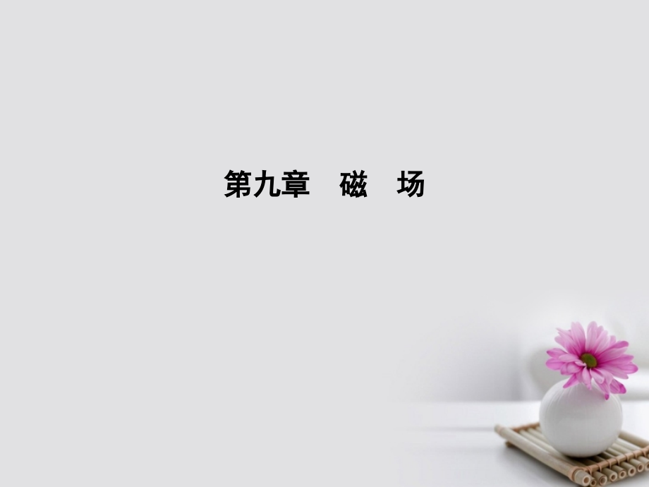 2019届全国通用版高考物理大一轮复习第九章磁场第一课时磁场磁场对电流的作用讲义.ppt_第1页