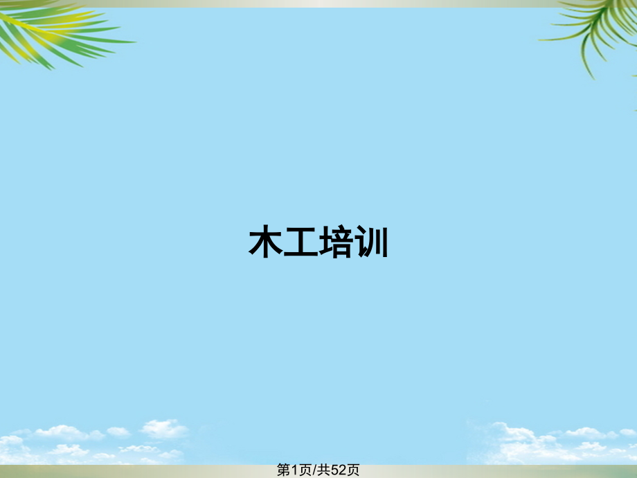 木工培训.pptx_第1页