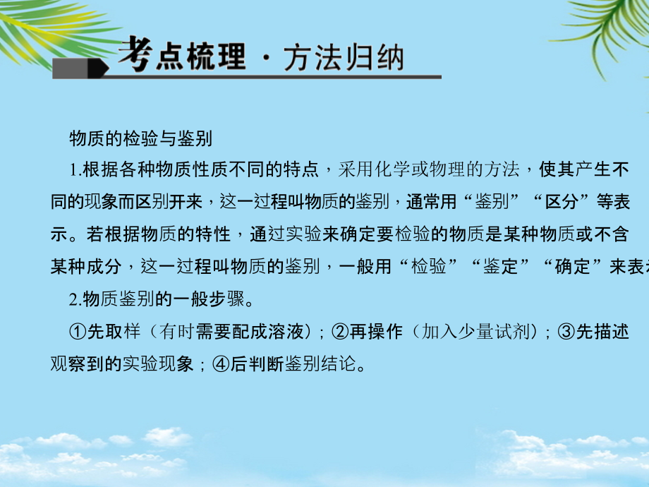 陕西省中考化学考点聚焦物质的检验与鉴别课件.ppt_第1页