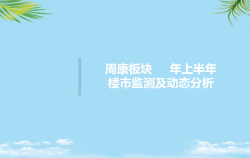 周康板块上半年市场.ppt