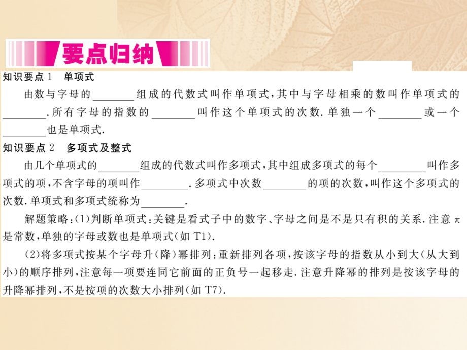 2019-2020学年七年级数学上册2.4整式教案湘教版.ppt_第2页