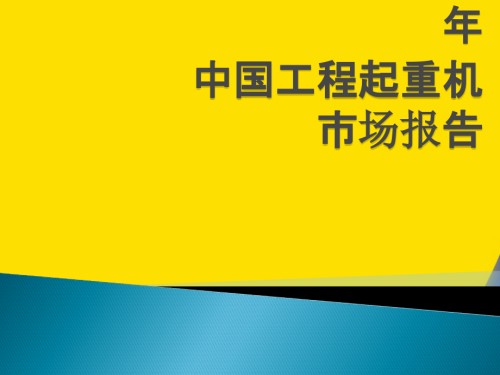 年中国工程起重机市场报告.pptx