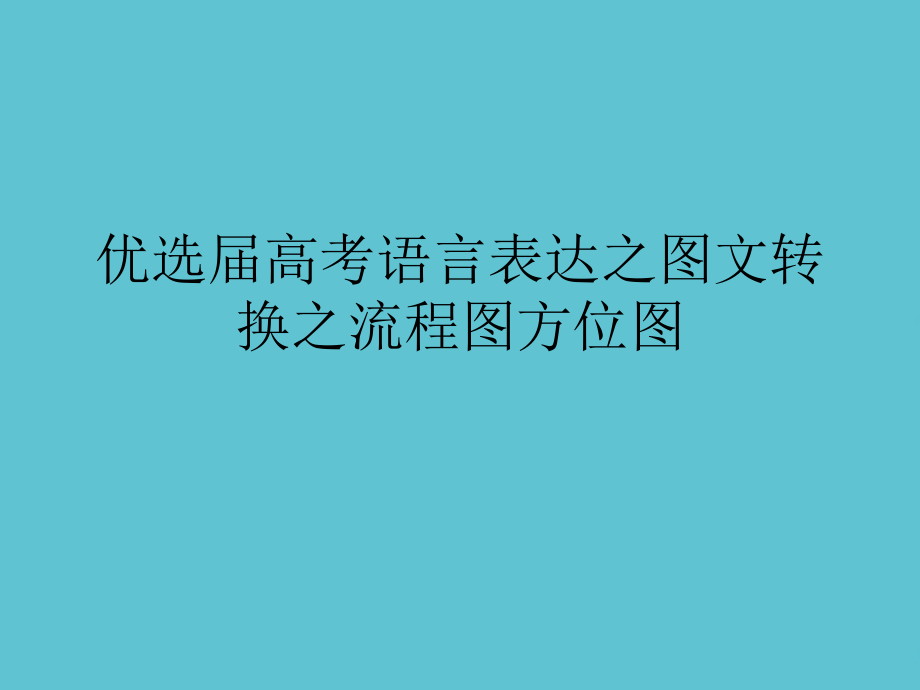 高考语言表达之图文转换之流程图方位图.ppt_第2页