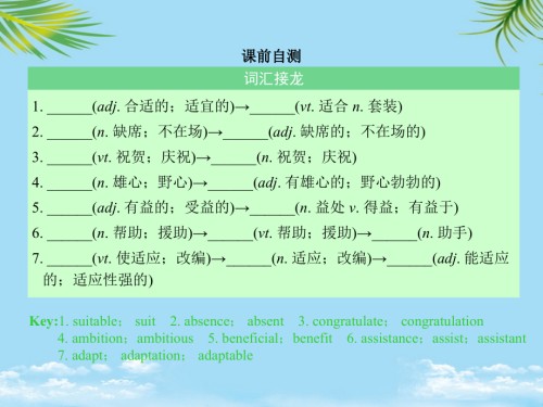 高考人教英语一轮复习课件选修七unit.ppt