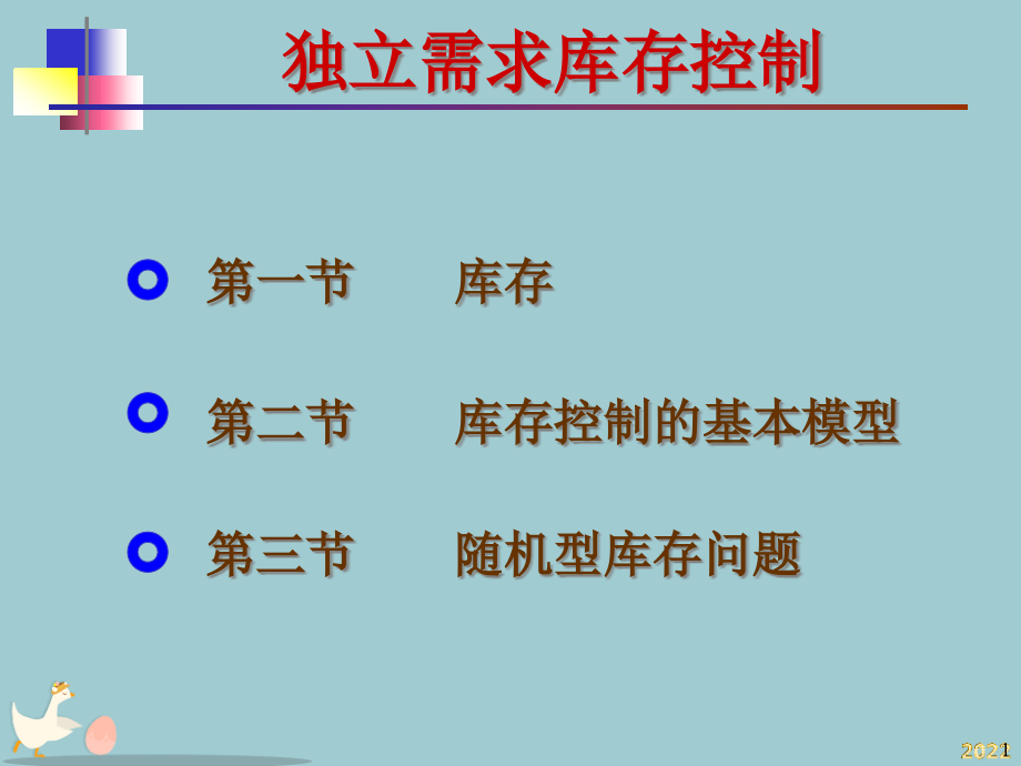 独立需求库存控制的基本模型.pptx_第1页
